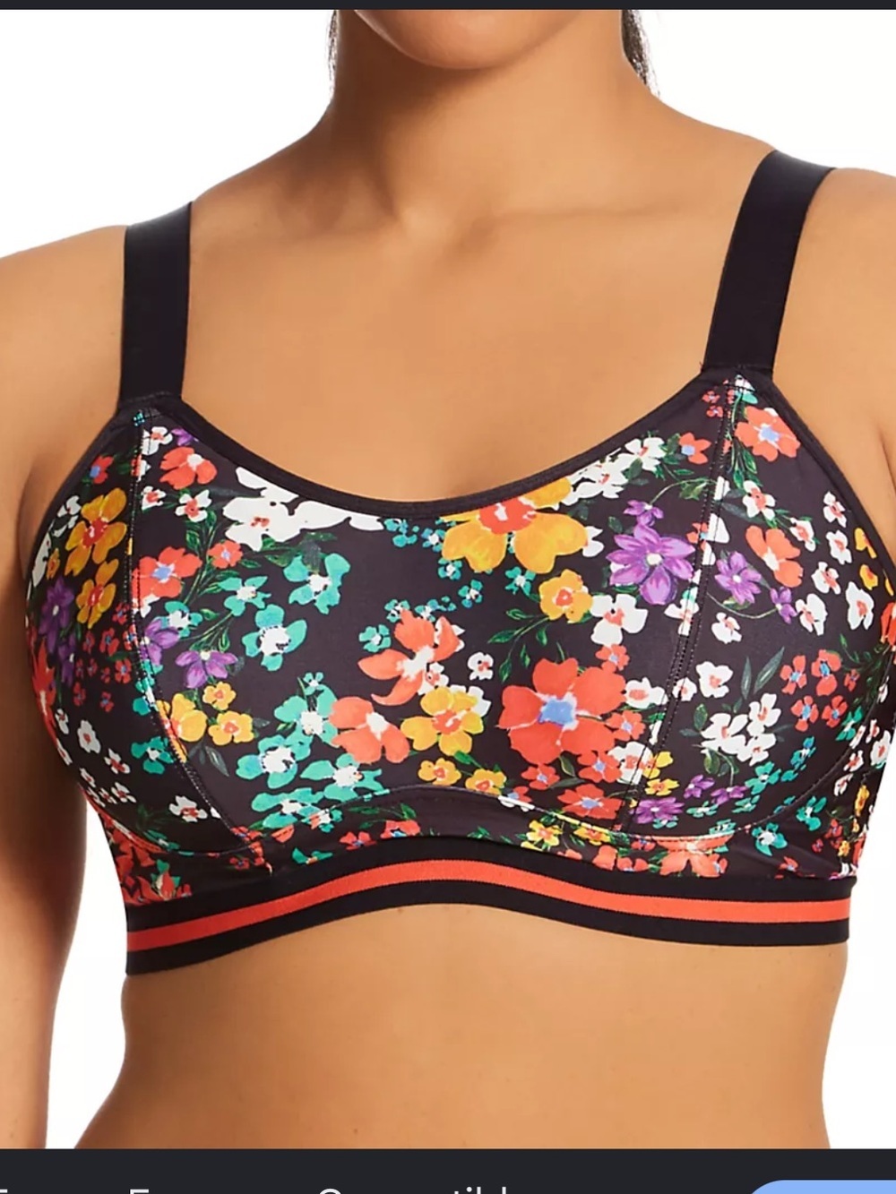 Pour Moi Energy Empower Floral Convertible Underwire Spots Bra